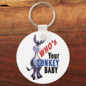 Funny Donkey, die je Donkey-Baby is Sleutelhanger (Voorkant)