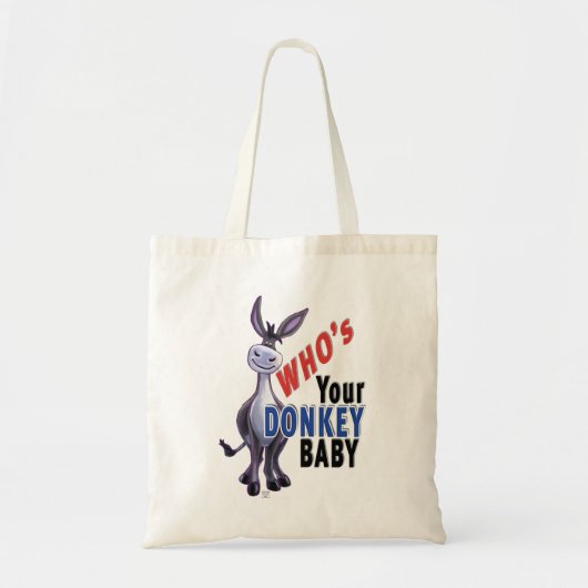 Funny Donkey, die je Donkey-Baby is Tote Bag (Voorkant)