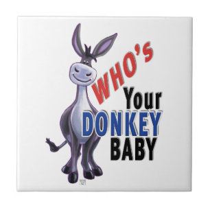 Funny Donkey, die jouw Donkey Baby is Tegeltje