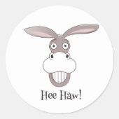 Funny Donkey Gezicht Cartoon Sticker (Voorkant)