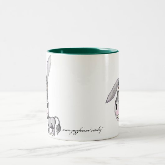 Funny Donkey-mok Tweekleurige Koffiemok (Center)