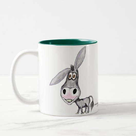 Funny Donkey-mok Tweekleurige Koffiemok (Links)