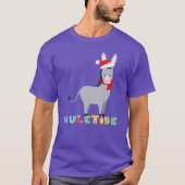 Funny Donkey Muletide Kerstmis T-shirt (Voorkant)