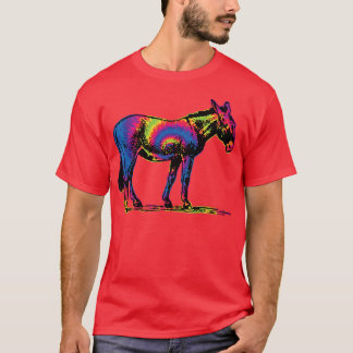 Funny Donkey Tie Dye  Donkey Lovers Donkey T-shirt