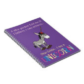 Funny Donkey Unicorn Notitieboek (Rechterzijde)