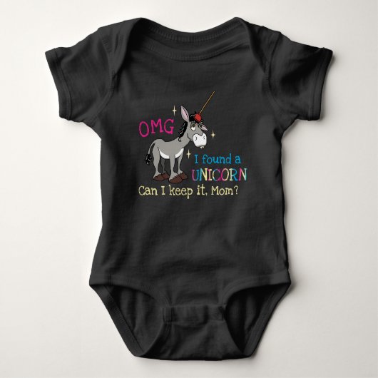 Funny Donkey Unicorn Romper (Voorkant)