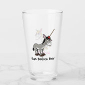 Funny Donkey verandert in een Unicorn Glas (Voorkant)