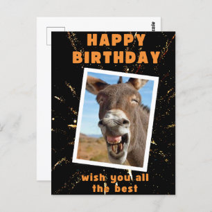 Funny Donkey-verjaardag Briefkaart