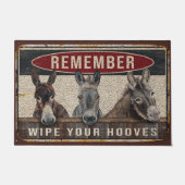 Funny Donkey Yo Family Doormat, Donkey Lover Mat (Voorkant)