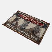 Funny Donkey Yo Family Doormat, Donkey Lover Mat (Schuin)