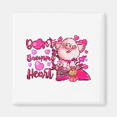 Funny Dont Bacon My Heart Cute G Valentines Da  Magneet (Voorkant)
