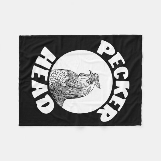 Funny Don't Be A Clucking Pecker Head Chicken Farm Fleece Deken (Voorkant (Horizontaal))