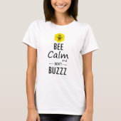 Funny "Don't Buzzz" Bee T-Shirt (Voorkant)