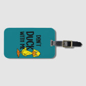 Funny Don't Duck with me Pun Bagagelabel (Voorkant (horizontaal))