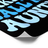 Funny Don't Make Me Call My Auntie Boys Kids Retro Poster (Hoek)