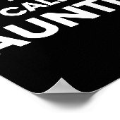 Funny Don't Make Me Call My Auntie For Kids  Poster (Hoek)