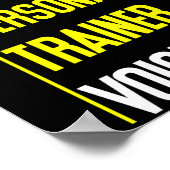 Funny Don't Make Me Use My Trainer Voice  Poster (Hoek)
