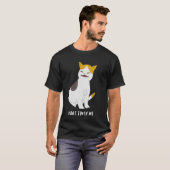 Funny Don't Touch Me Cat Ew Human Ew People Introv T-shirt (Voorkant volledig)