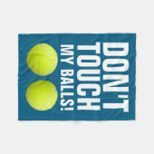 Funny Dont Touch My Pandemic Tennis  Fleece Deken (Voorkant (Horizontaal))