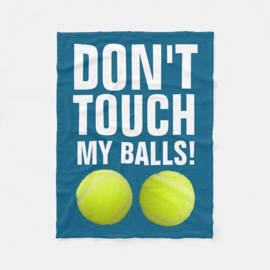 Funny Dont Touch My Pandemic Tennis  Fleece Deken (Voorkant)