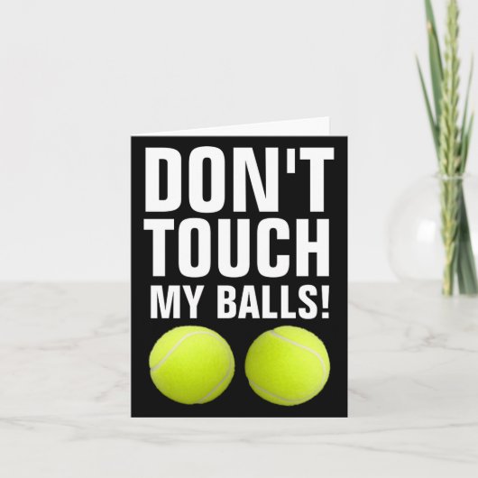 Funny Dont Touch My Pandemic Tennis  Kaart (Voorkant)