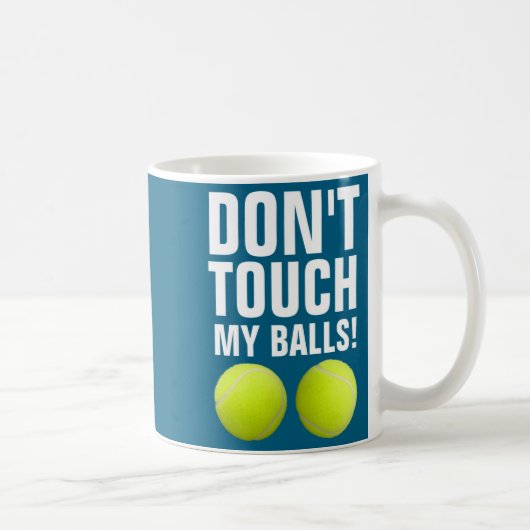 Funny Dont Touch My Pandemic Tennis  Koffiemok (Rechts)
