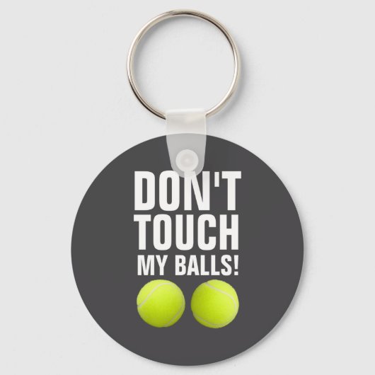 Funny Dont Touch My Pandemic Tennis Sleutelhanger (Voorkant)