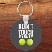 Funny Dont Touch My Pandemic Tennis Sleutelhanger (Voorkant)