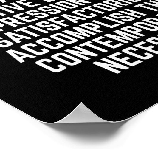 Funny Don't Use A Big Word Writer &amp; Translator Poster (Hoek)