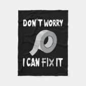 Funny Don't Worry - I Can Fix It - Duct Tape  Fleece Deken (Voorkant)