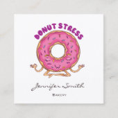 Funny Donut Bakery Square Visitekaartje (Voorkant)