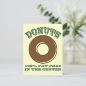 Funny Donut Briefkaart (Staand voorkant)