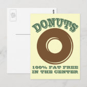 Funny Donut Briefkaart (Voorkant / Achterkant)