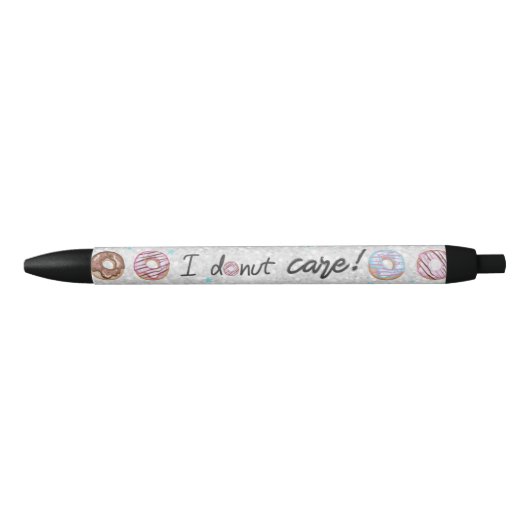 Funny Donut Care Zwarte Inkt Pen (Voorkant)