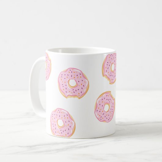 Funny Donut Coffee Mok (Voorkant links)