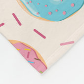 Funny Donut Fleece Deken (Hoek)