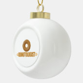 Funny Donut Keramische Bal Ornament (Rechts)
