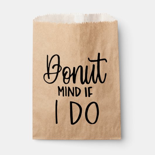 Funny Donut Lover Donut Mind als ik een bruiloft d Bedankzakje (Voorkant)