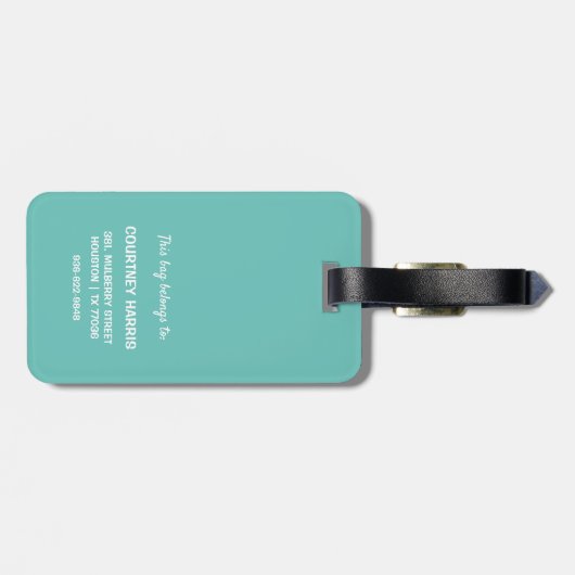 Funny Donut Lover Pastel Travel Bagagelabel (Achterkant horizontaal)