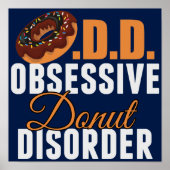 Funny Donut Lover Poster (Voorkant)