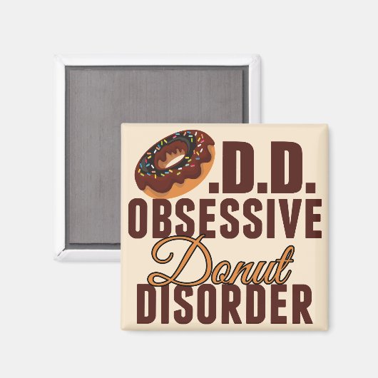 Funny Donut Magneet (Voorkant / Achterkant)