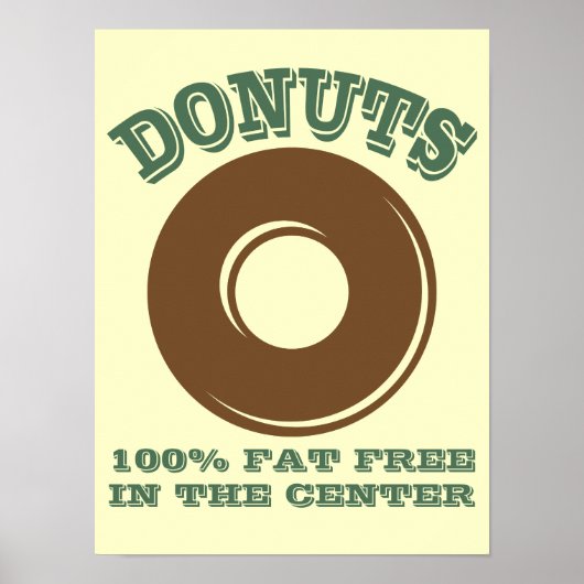 Funny Donut Poster (Voorkant)