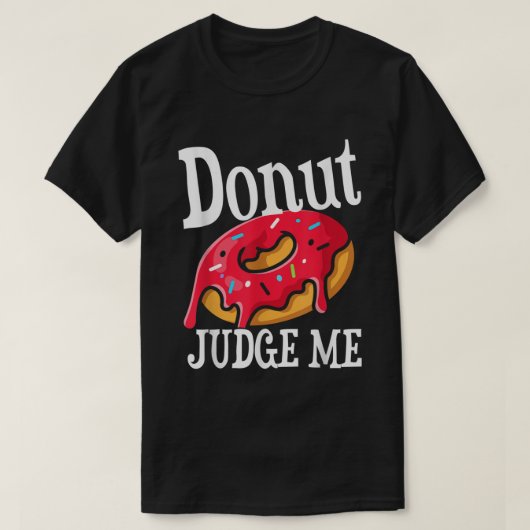 Funny Donut rechter me ik geef zorg T-shirt (Design voorkant)
