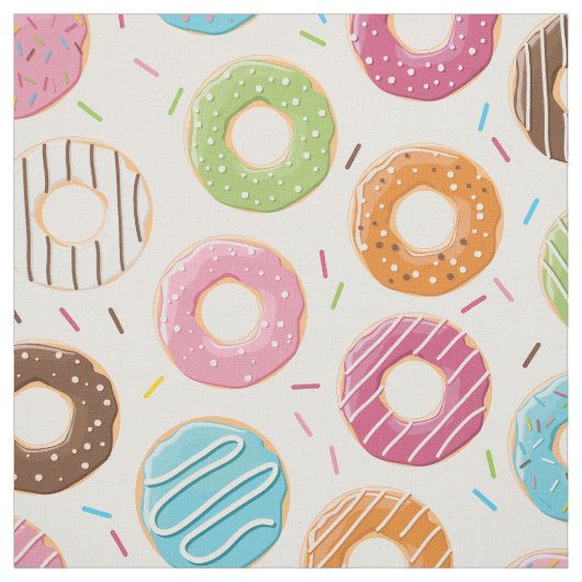 Funny Donut Stof (Swatch)