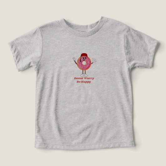 Funny Donut T-Shirt – Donut Worry Be Happy Gift (Design voorkant)