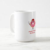 Funny Donut T-Shirt – Donut Worry Be Happy Gift Koffiemok (Voorkant links)