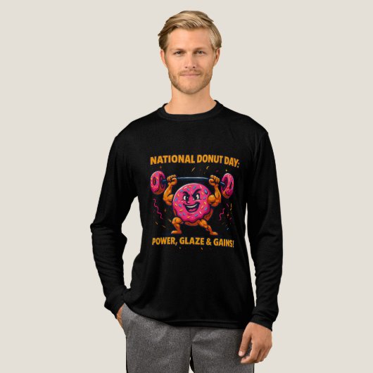 Funny Donut T-Shirt – Zoet, Kleurrijk & Helemaal D (Voorkant)
