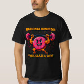 Funny Donut T-Shirt – Zoet, Kleurrijk & Helemaal D (Voorkant)