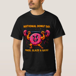Funny Donut T-Shirt – Zoet, Kleurrijk & Helemaal D