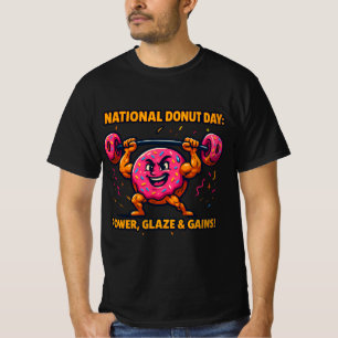 Funny Donut T-Shirt – Zoet, Kleurrijk & Helemaal D